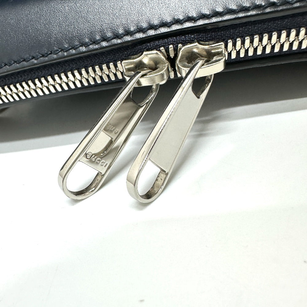 GUCCI Shoulder Bag 450970 leather black Guccisima Sling bag