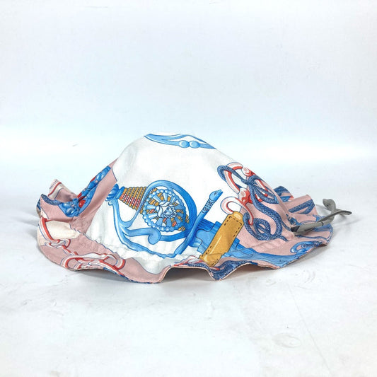 HERMES Pouch silk pink Drawstring pouch Petith Women Used