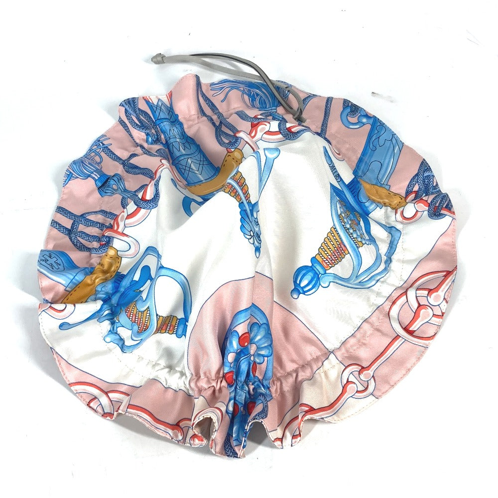HERMES Pouch silk pink Drawstring pouch Petith Women Used