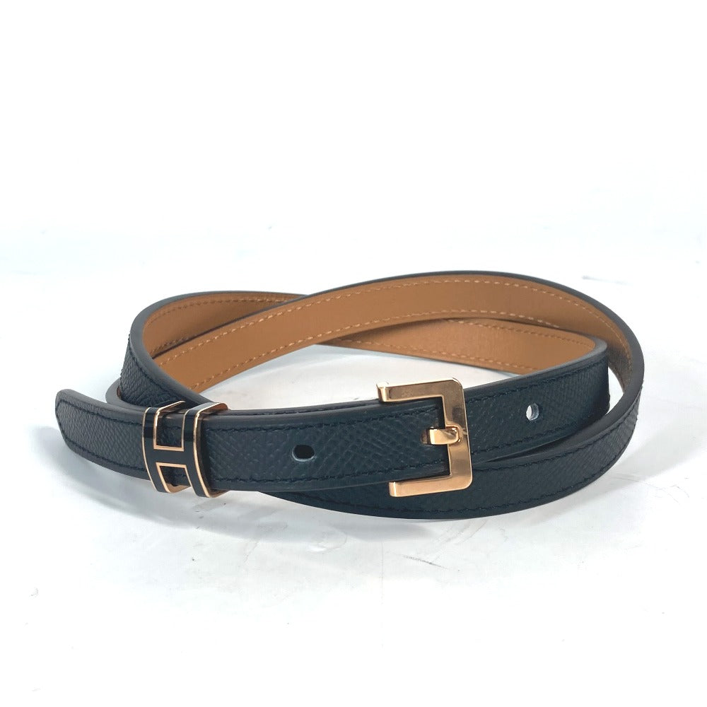 HERMES belt Epsom black H logo Belt Pop H 15 Women 75 Used