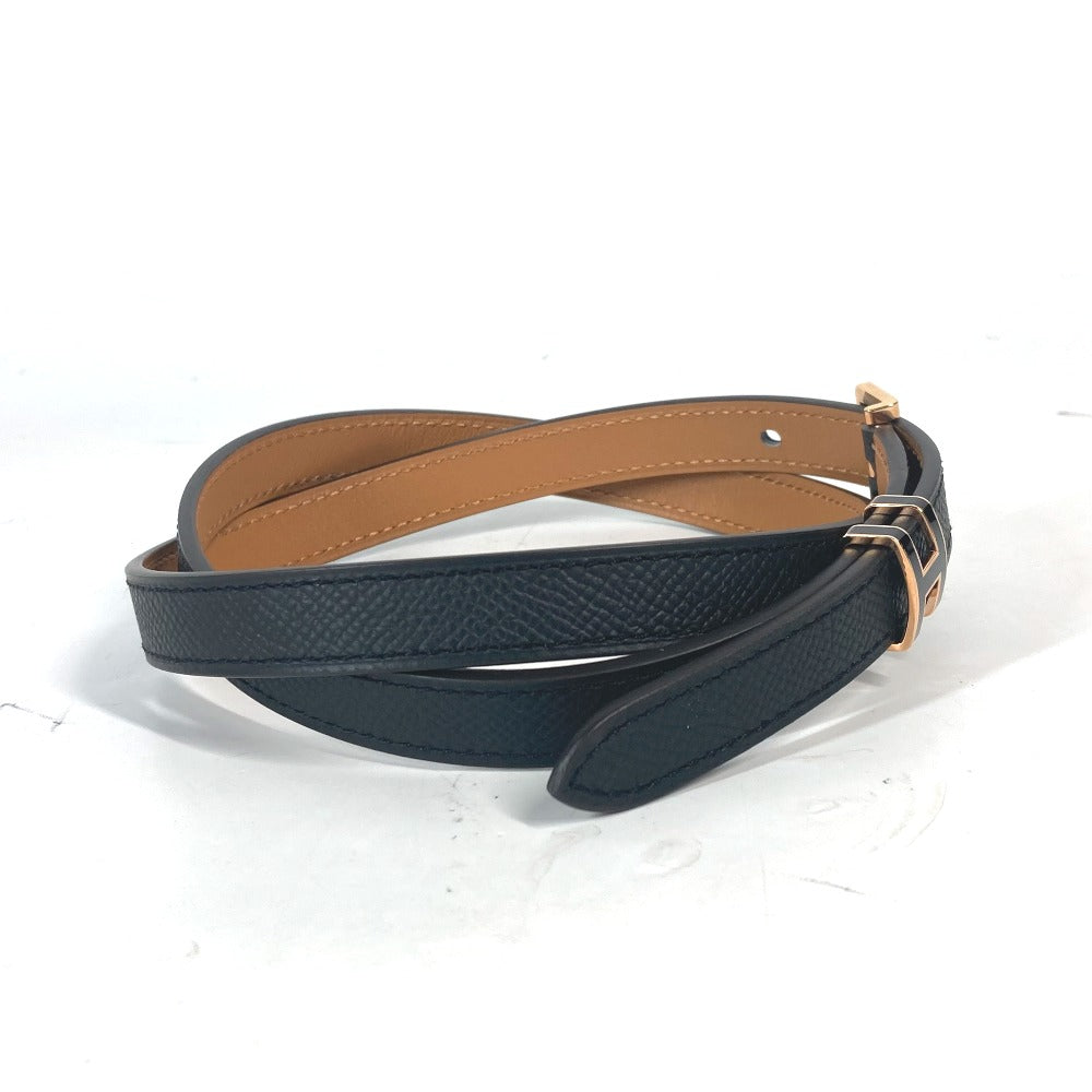 HERMES belt Epsom black H logo Belt Pop H 15 Women 75 Used