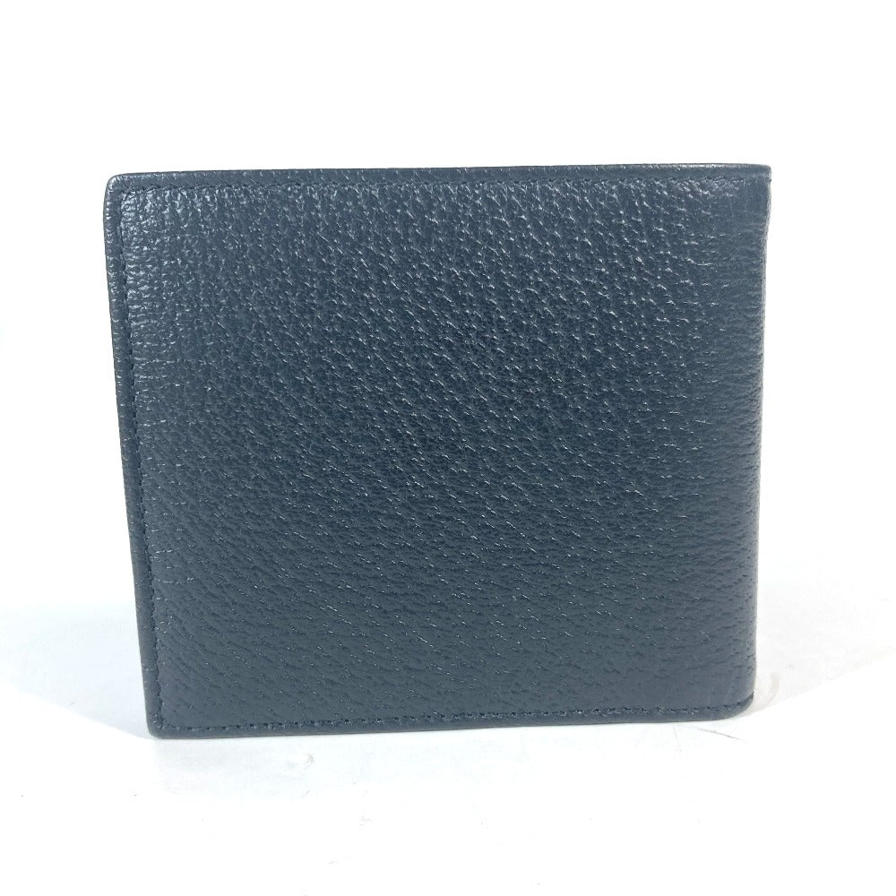 GUCCI Folded wallet 700464 leather black Mini wallet Horsebit mens Used