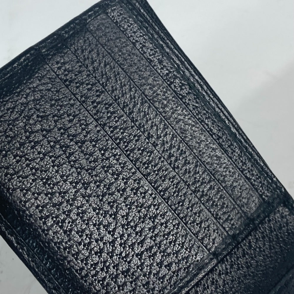 GUCCI Folded wallet 700464 leather black Mini wallet Horsebit mens Used