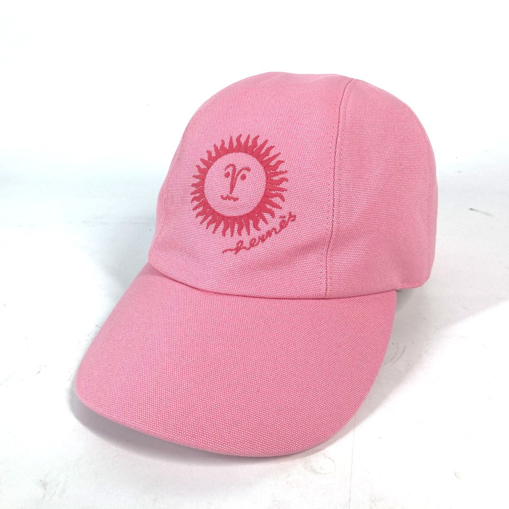 HERMES cap H23100N cotton pink Sun Series Button Davis Sunshine 57