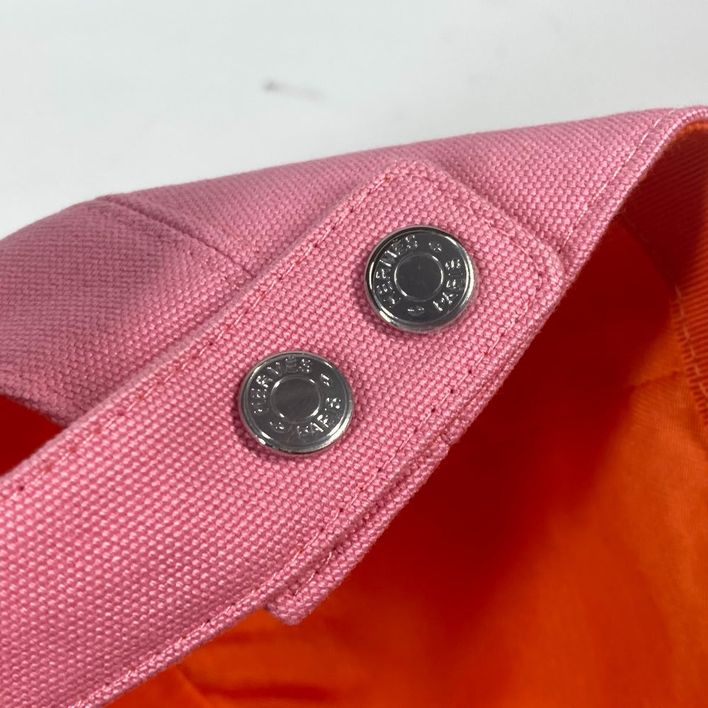 HERMES cap H23100N cotton pink Sun Series Button Davis Sunshine 57