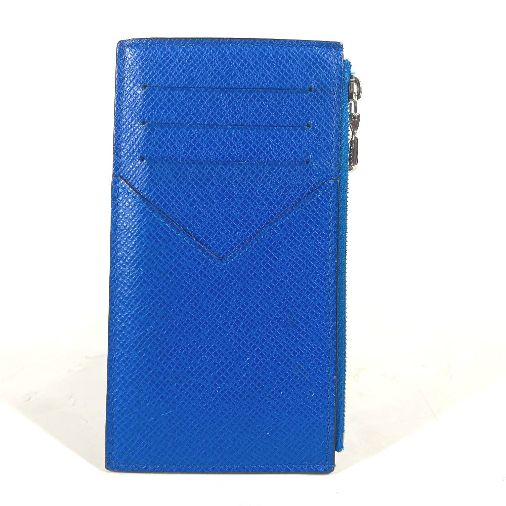 LOUIS VUITTON Coin case M80987 Taiga Leather blue Taiga Coin card holder