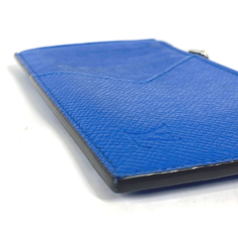LOUIS VUITTON Coin case M80987 Taiga Leather blue Taiga Coin card holder