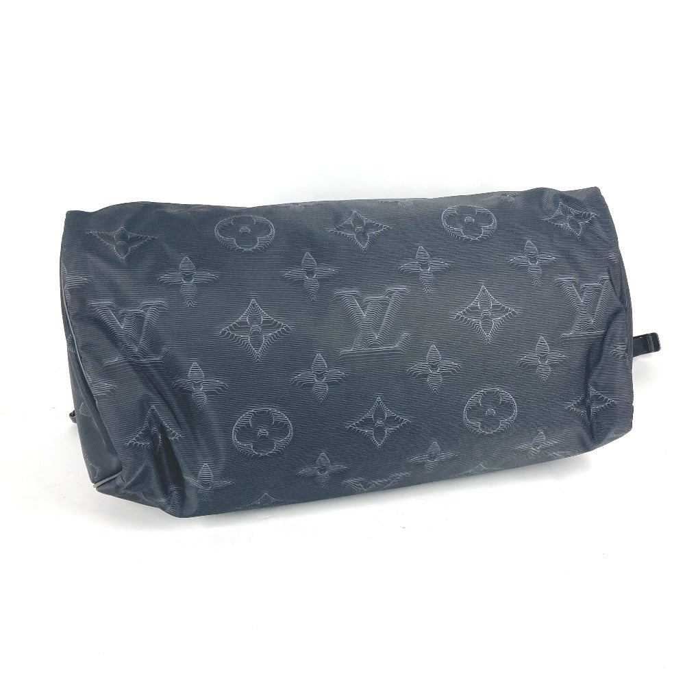 LOUIS VUITTON Boston Duffel bag M45602 Nylon black 3D monogram Keepall reversible bandouliere 50