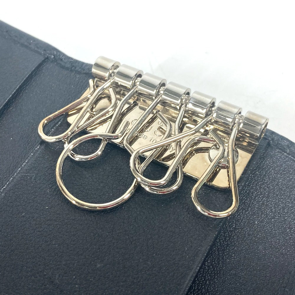 GUCCI Key case Key holder  181680 Sima leather black Guccisima GG 6-key set unisex(Unisex) Used