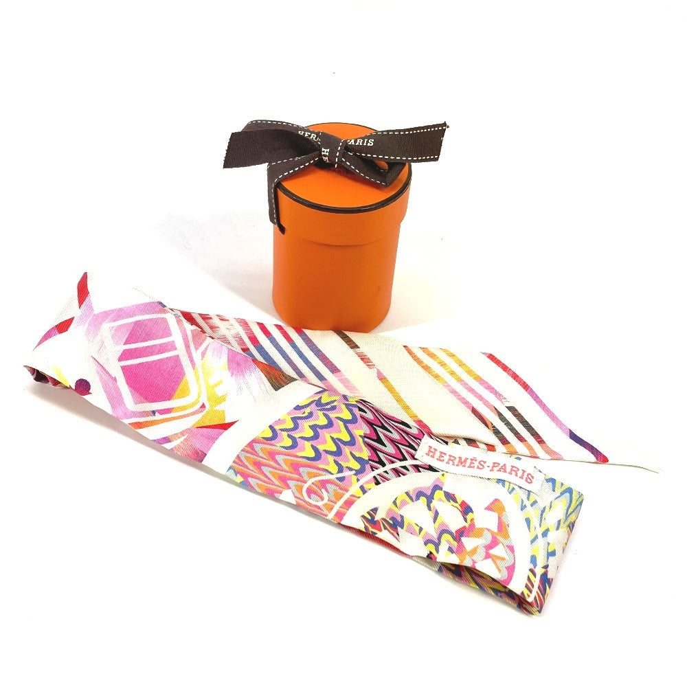 HERMES scarf silk pink 2022 limited model Kyoto Marble Twilly Twilly