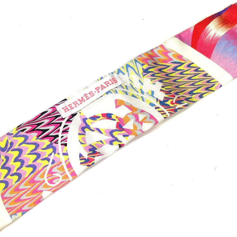 HERMES scarf silk pink 2022 limited model Kyoto Marble Twilly Twilly
