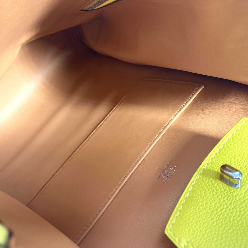 HERMES Backpack leather yellow Sac A Dos GR24
