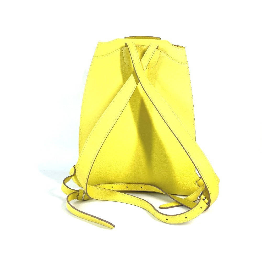 HERMES Backpack leather yellow Sac A Dos GR24