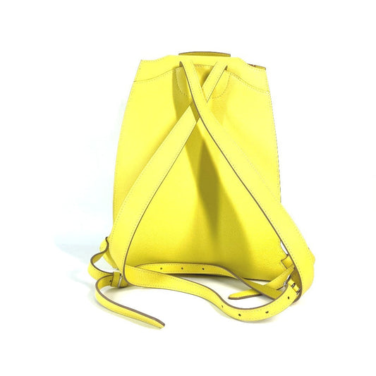 HERMES Backpack leather yellow Sac A Dos GR24