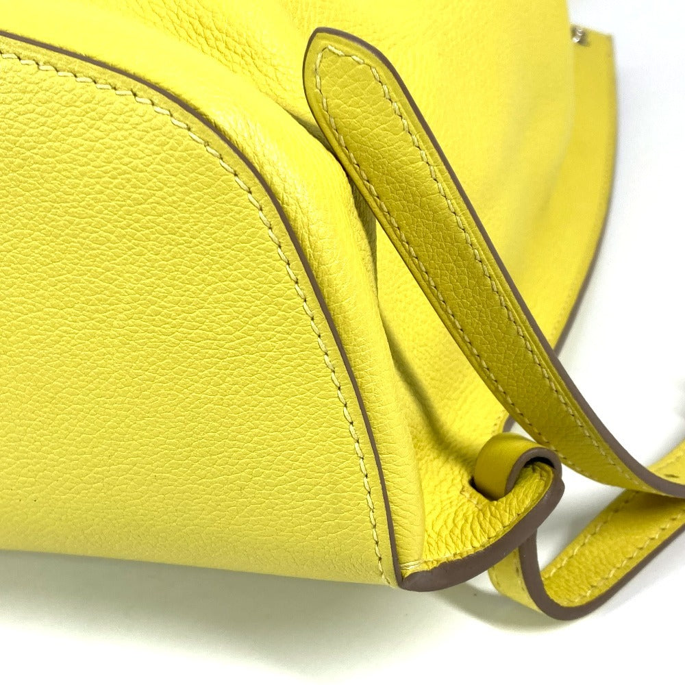 HERMES Backpack leather yellow Sac A Dos GR24
