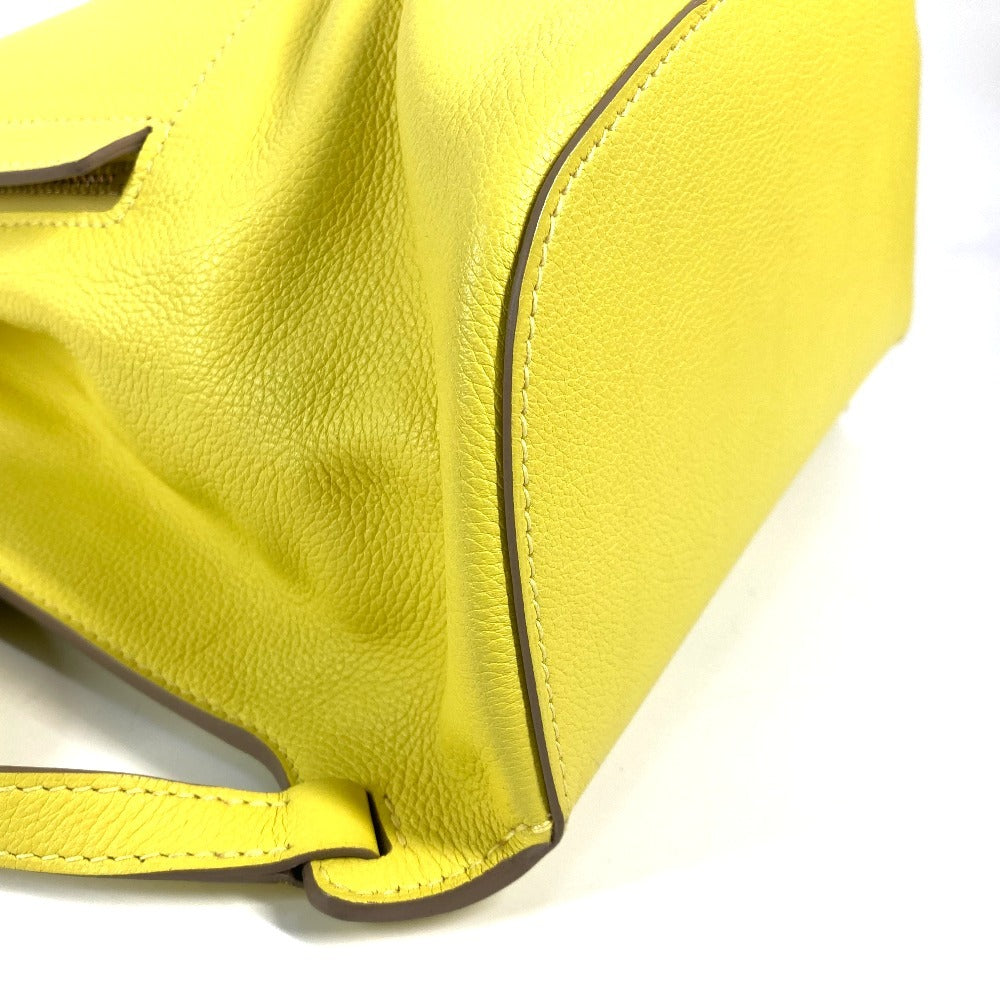 HERMES Backpack leather yellow Sac A Dos GR24