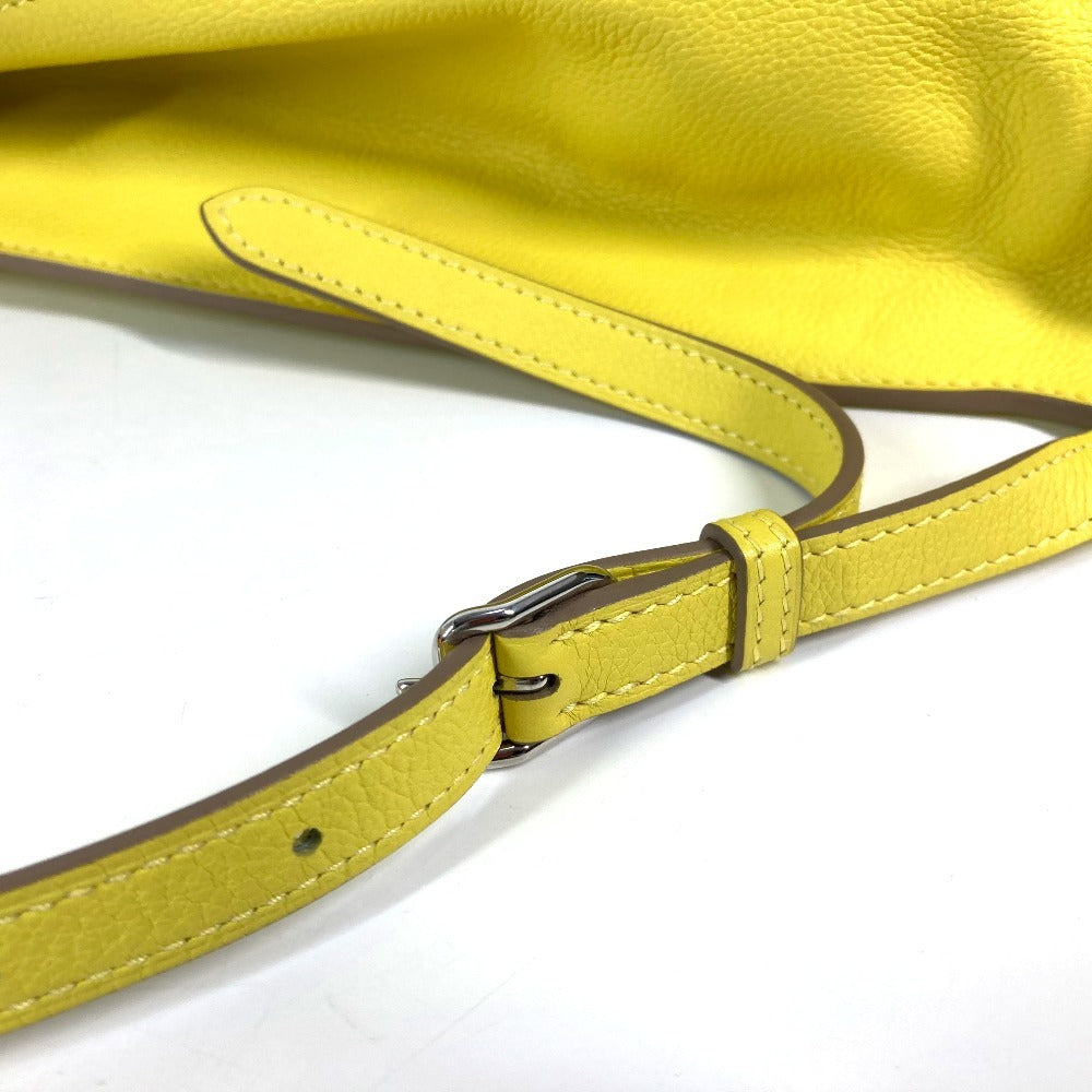 HERMES Backpack leather yellow Sac A Dos GR24