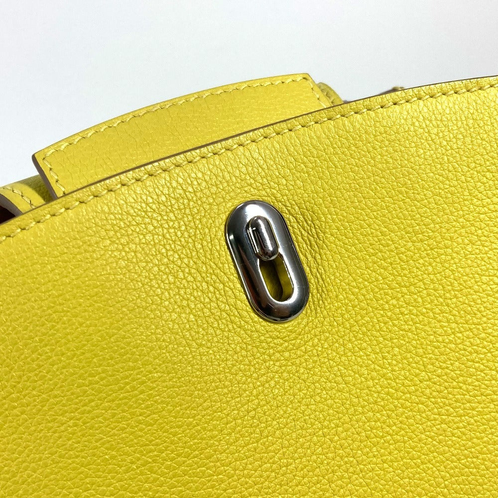 HERMES Backpack leather yellow Sac A Dos GR24