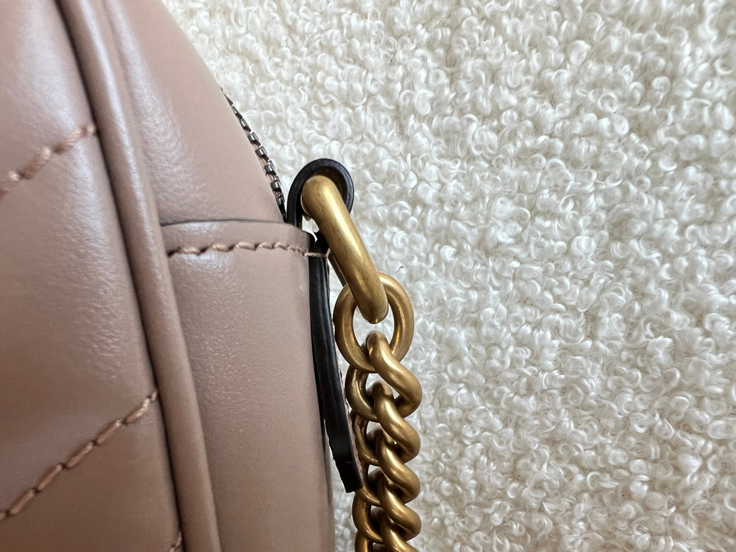 Gucci GG Marmont Dusty Pink Small Shoulder Bag (RRP £1340)