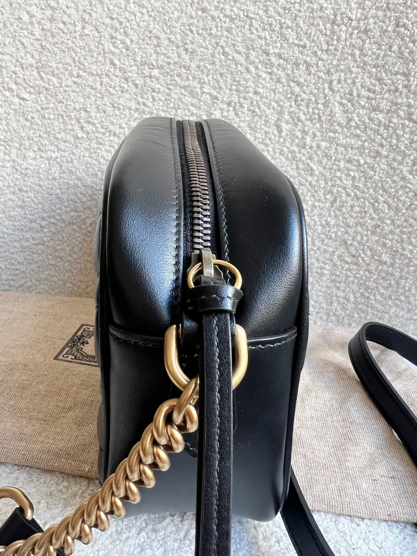 Gucci GG Black Marmont Small Shoulder Bag (RRP £1440)