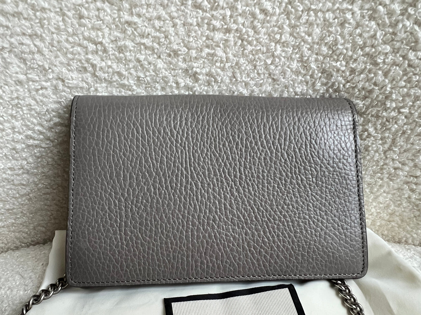 Gucci Dionysus GG Grey Super Mini Shoulder Bag (RRP £985)