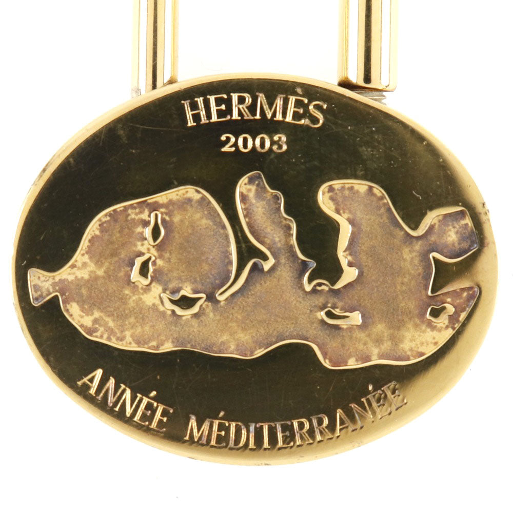 HERMES Cadena Plated Gold gold Mediterranean 2003 ANNEE MEDITERRANEE Women(Unisex) Used