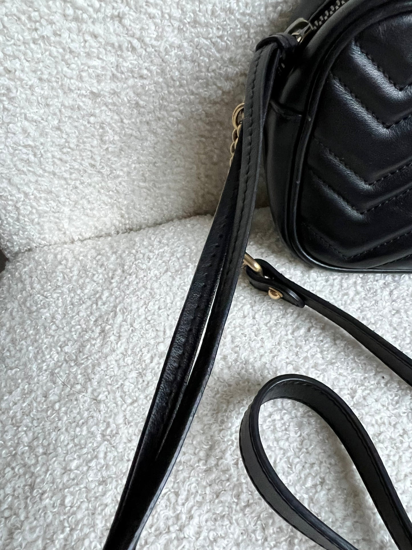 Gucci GG Black Marmont Mini Shoulder Bag (RRP £1,360)