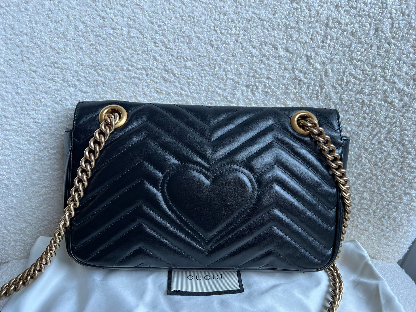 Gucci GG Black Marmont Small Shoulder Bag (RRP £2070)