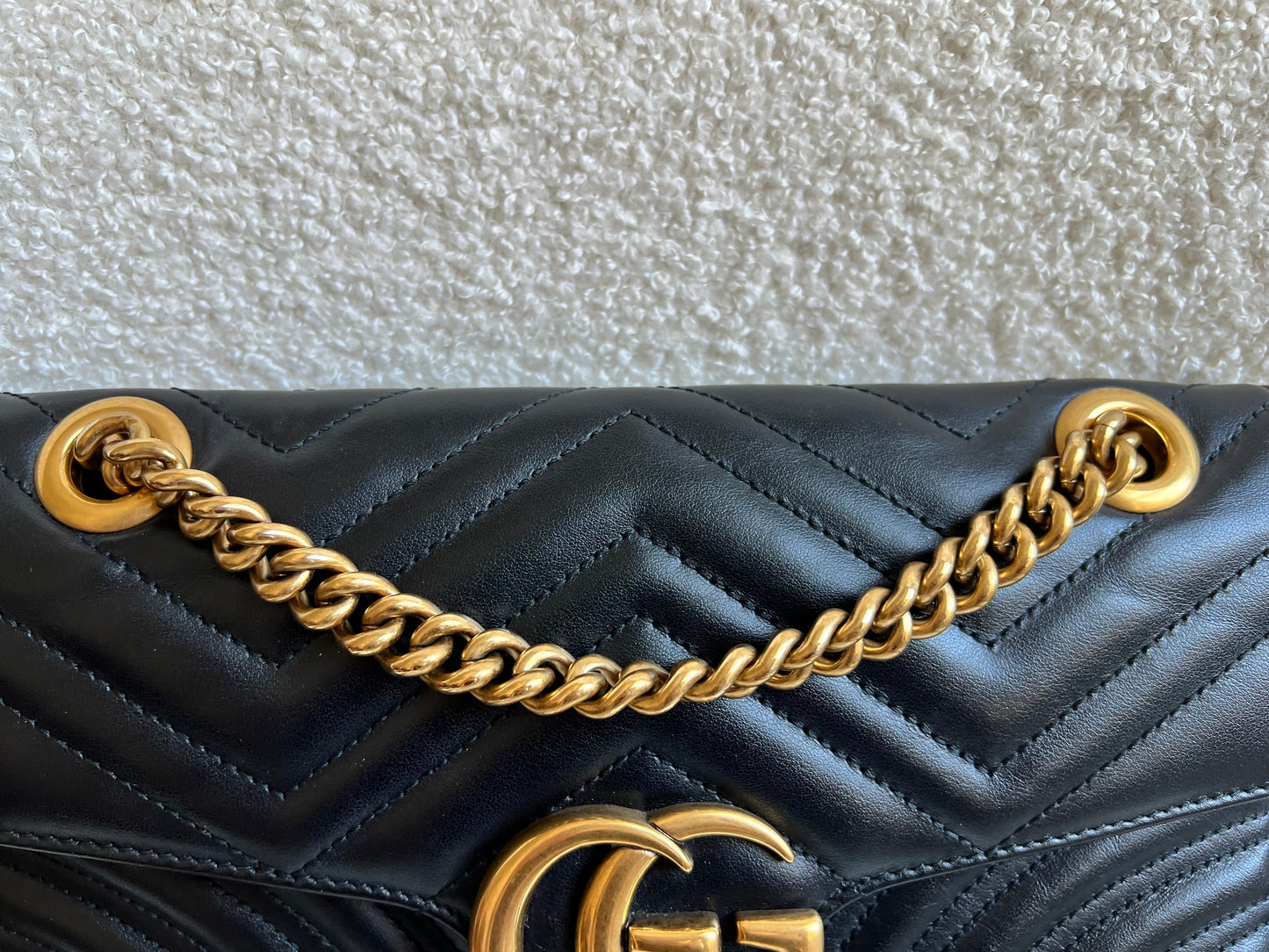 Gucci GG Black Marmont Small Shoulder Bag (RRP £1890)