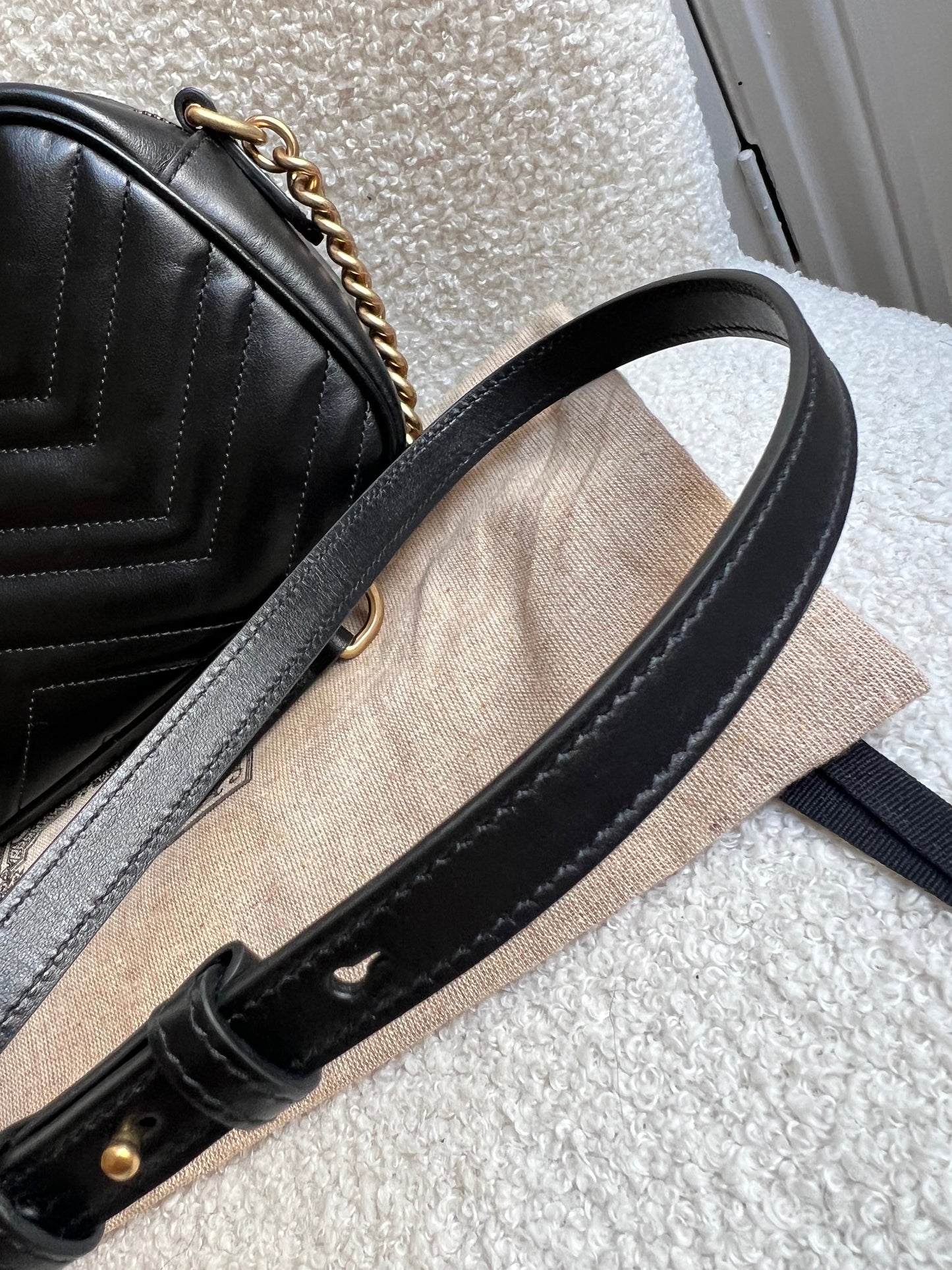 Gucci GG Black Marmont Small Shoulder Bag (RRP £1440)