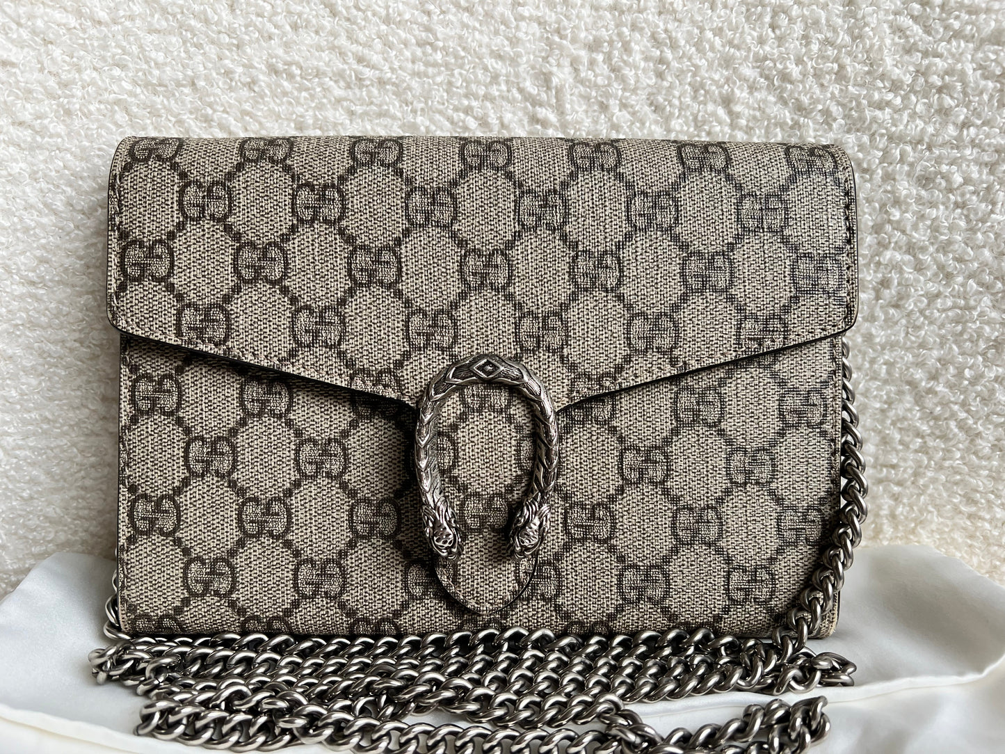 Gucci Dionysus GG Supreme Chain Wallet (RRP £1250)