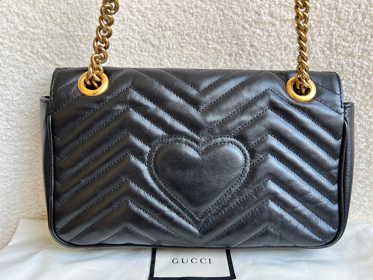 Gucci GG Black Marmont Small Shoulder Bag (RRP £1890)