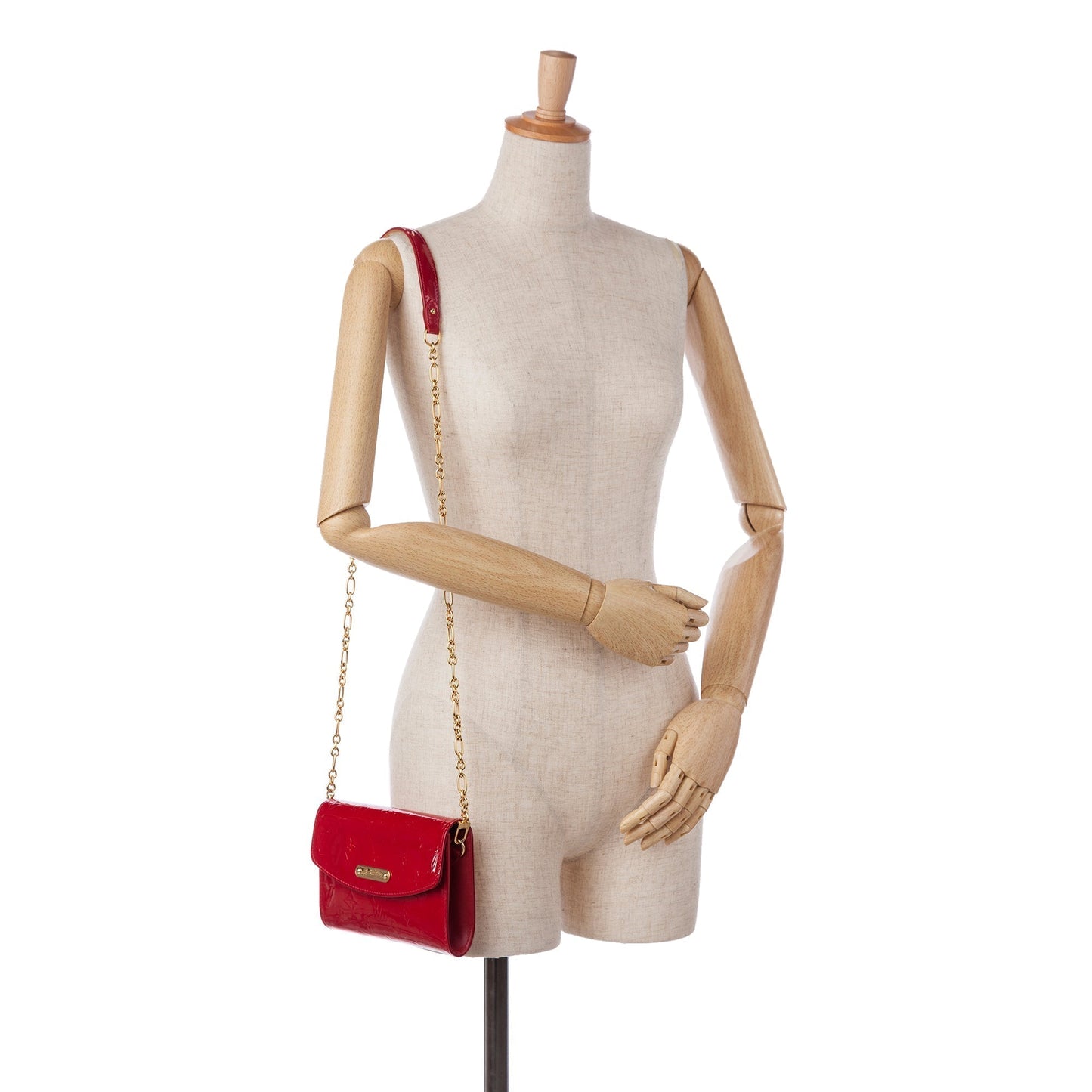 Louis Vuitton Bel Air Pochette Red Monogram Vernis