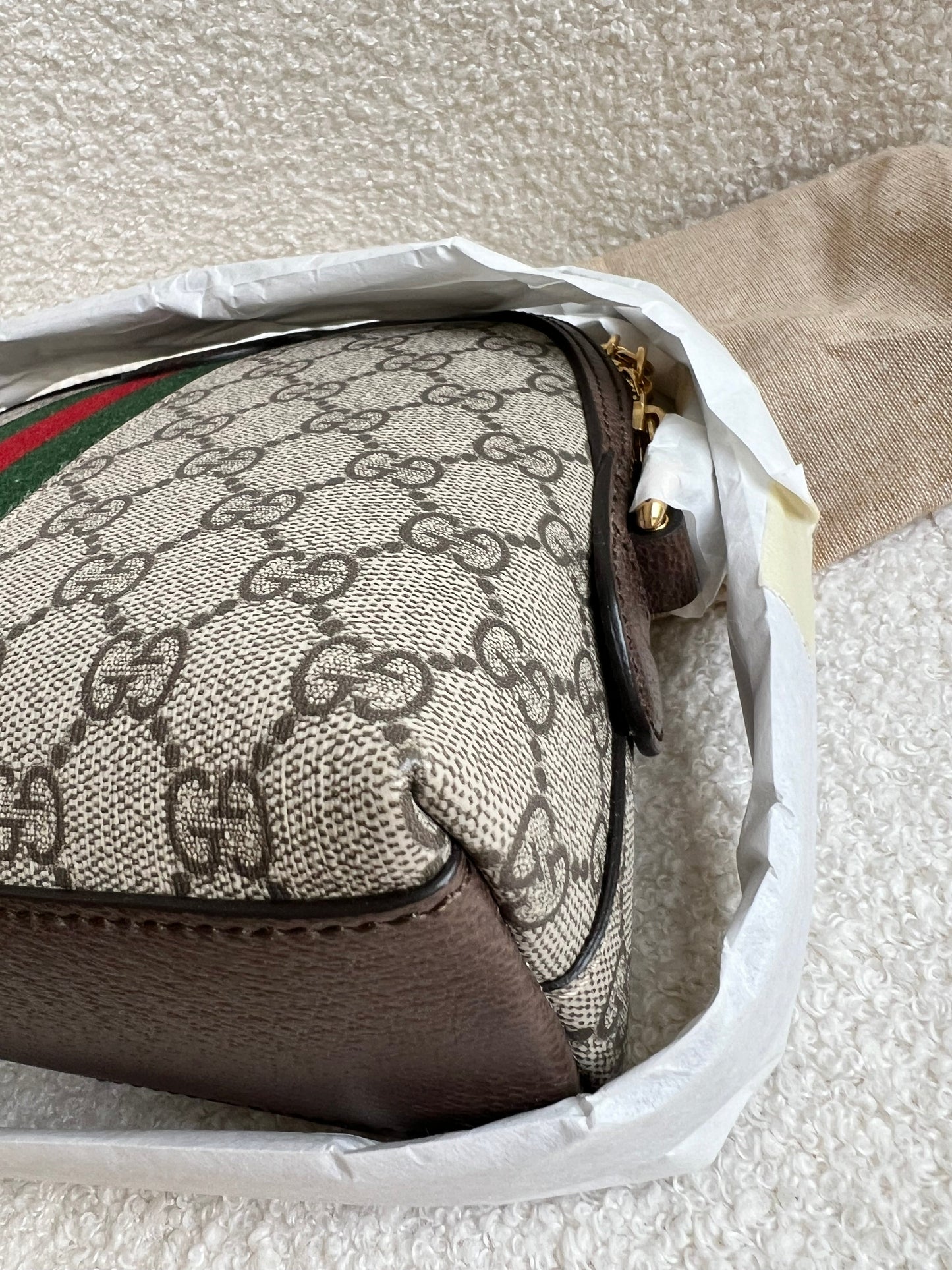 Gucci Ophidia GG Supreme Rounded Top Shoulder Bag (RRP £1,380)