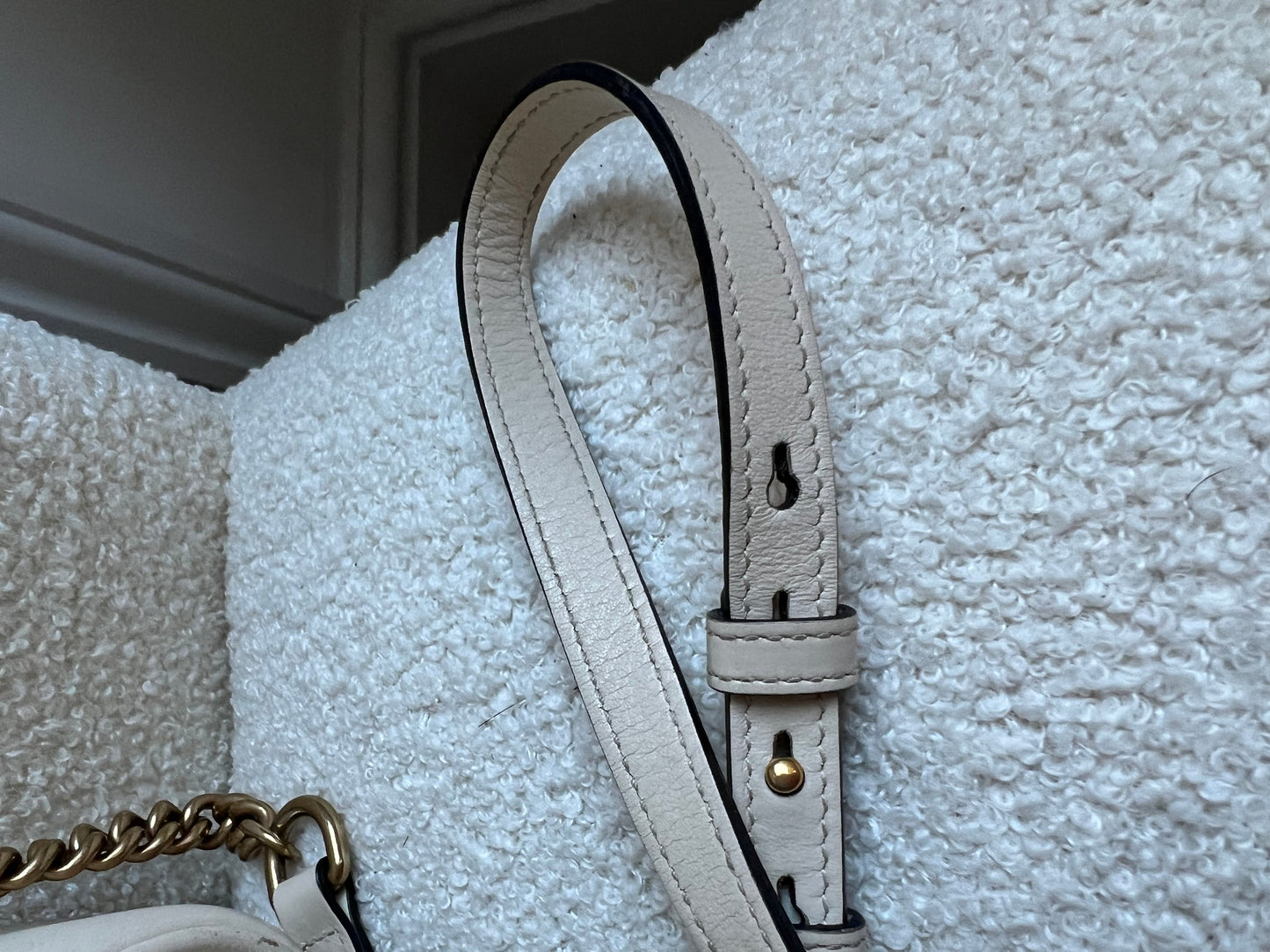Gucci GG White Marmont Small Shoulder Bag (RRP £1440)