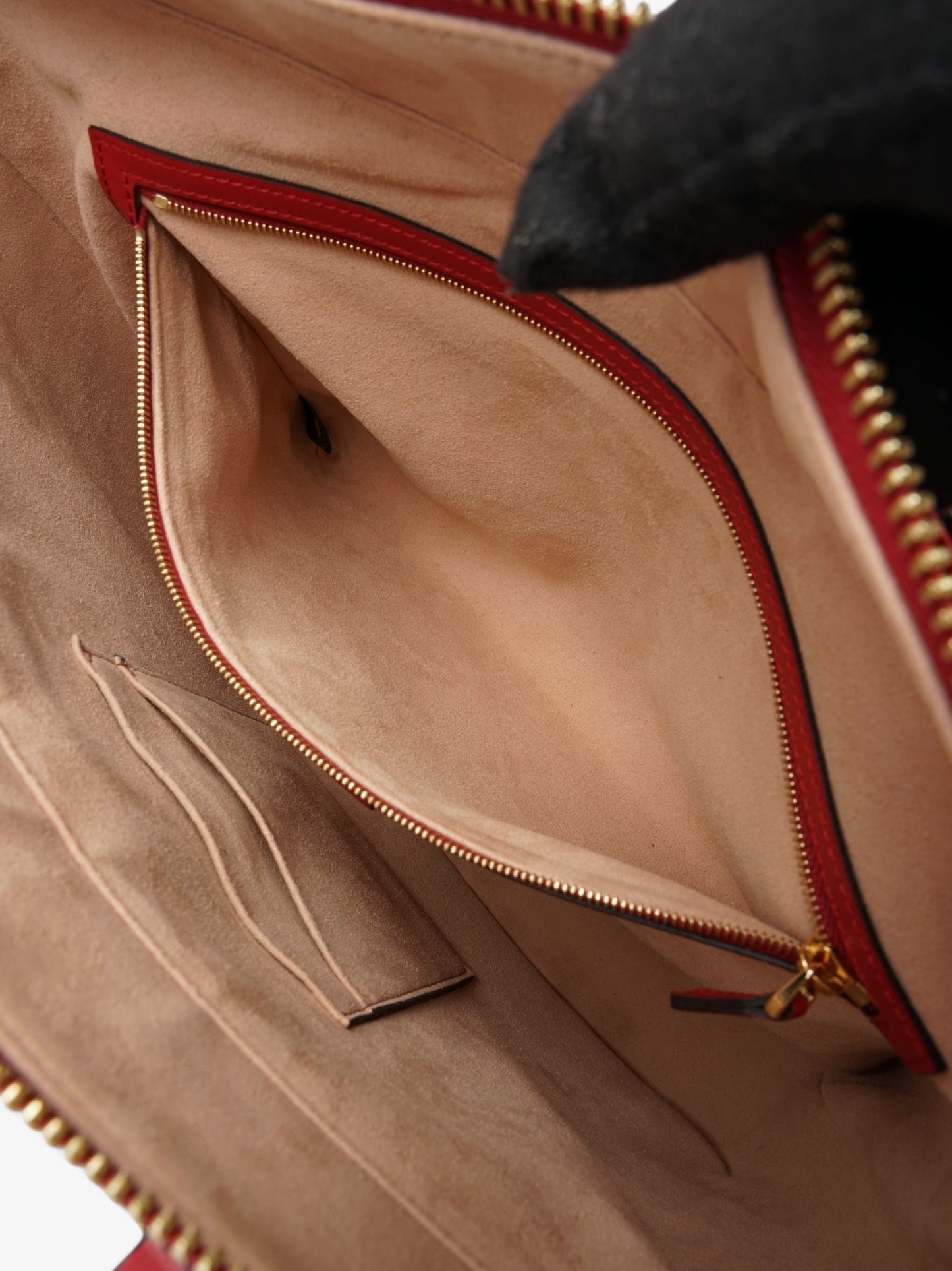 Gucci Linea A Zip Tote GG Supreme / GG Bloom / Red Coated Canvas Medium
