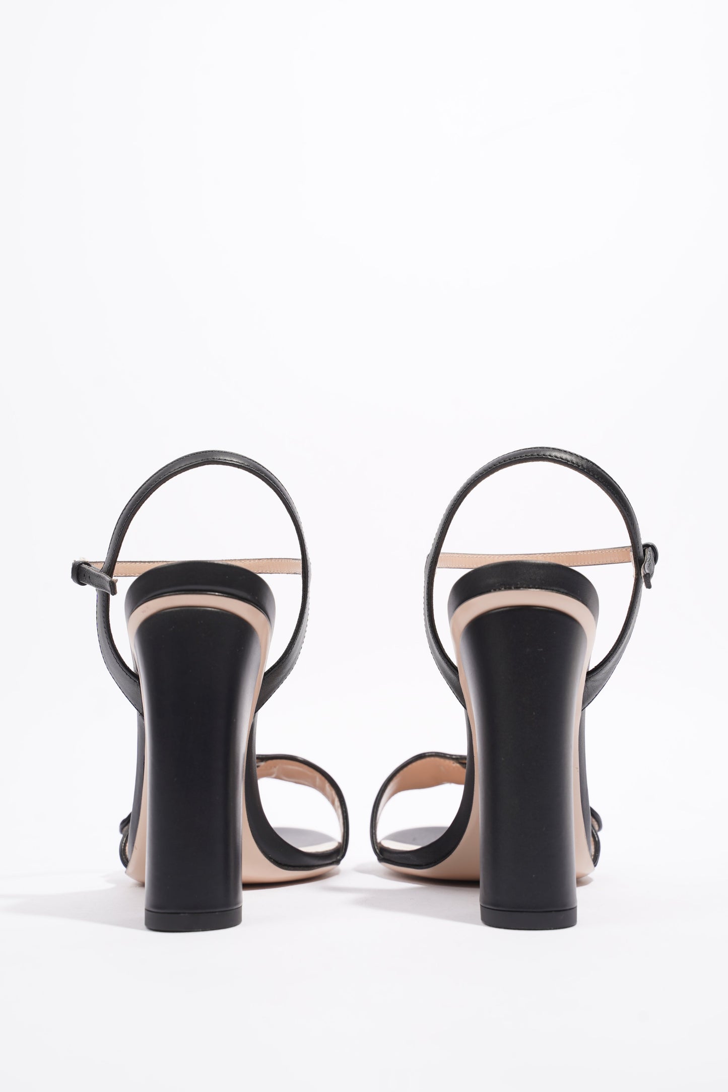 Gucci Marmont Sandal 105 Black / Beige Leather EU 38 UK 5