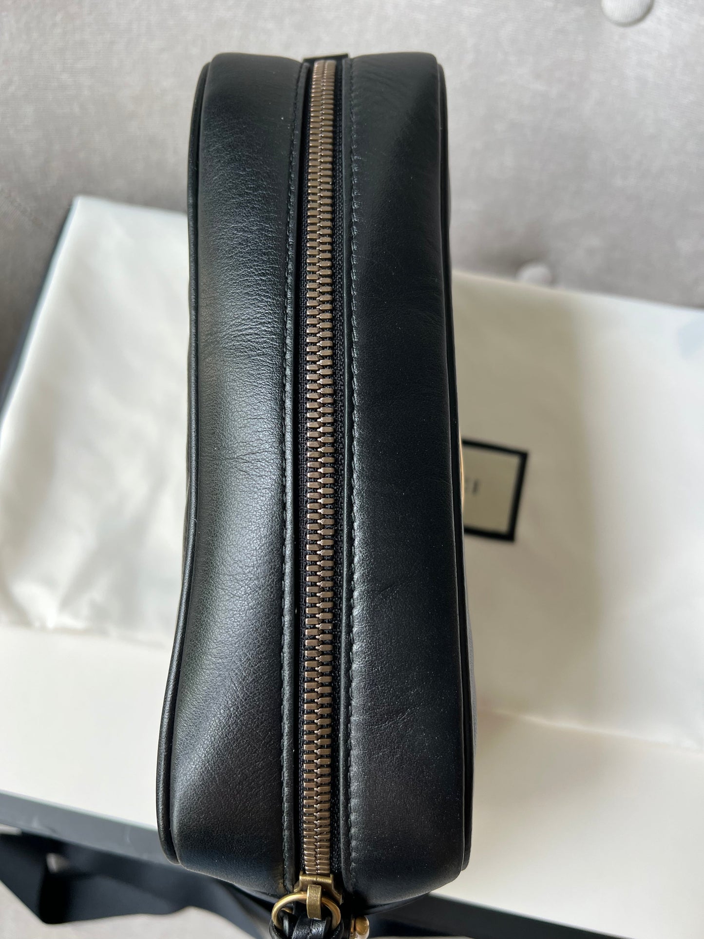 Gucci GG Black Marmont Small Shoulder Bag