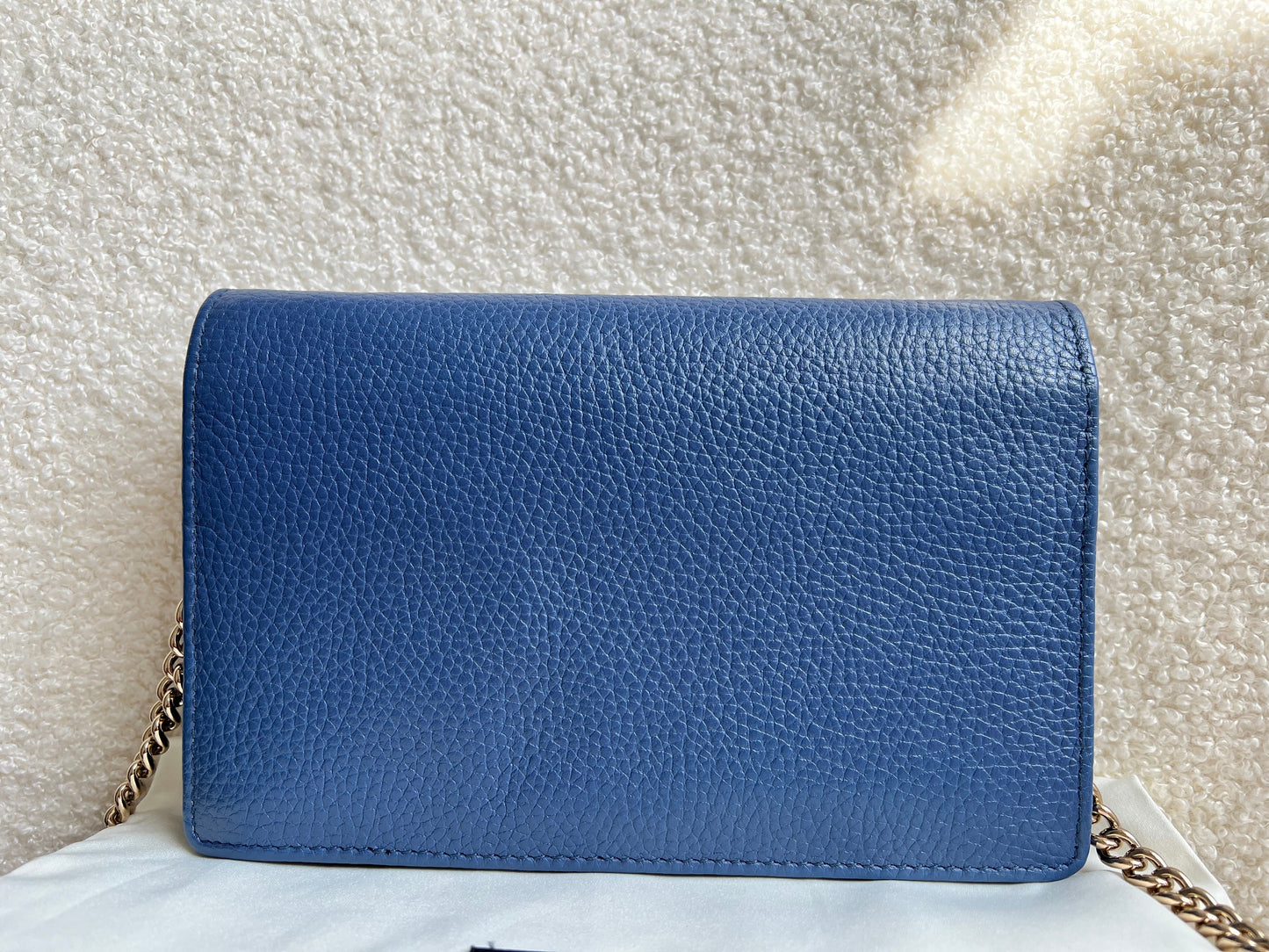 Gucci Blue Soho Chain Wallet