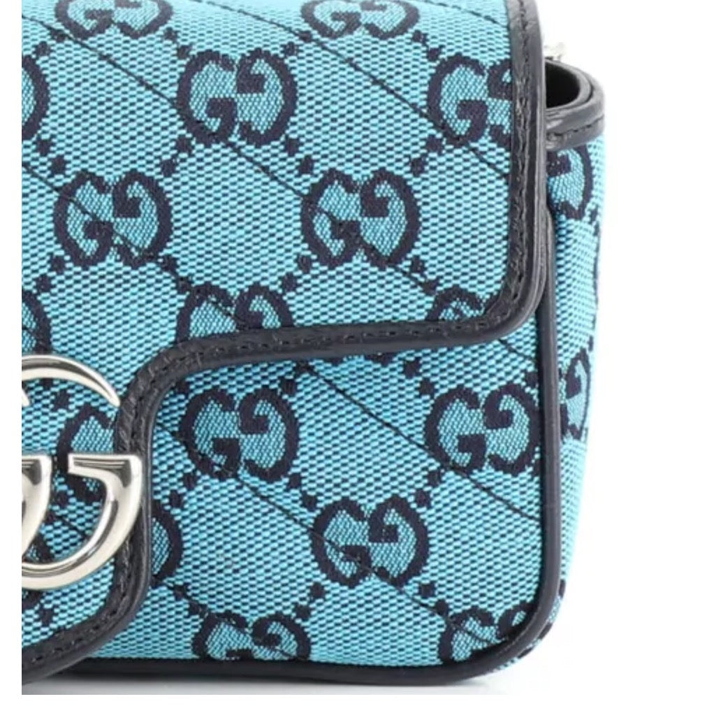 Gucci GG Marmont Mini Bag in Blue