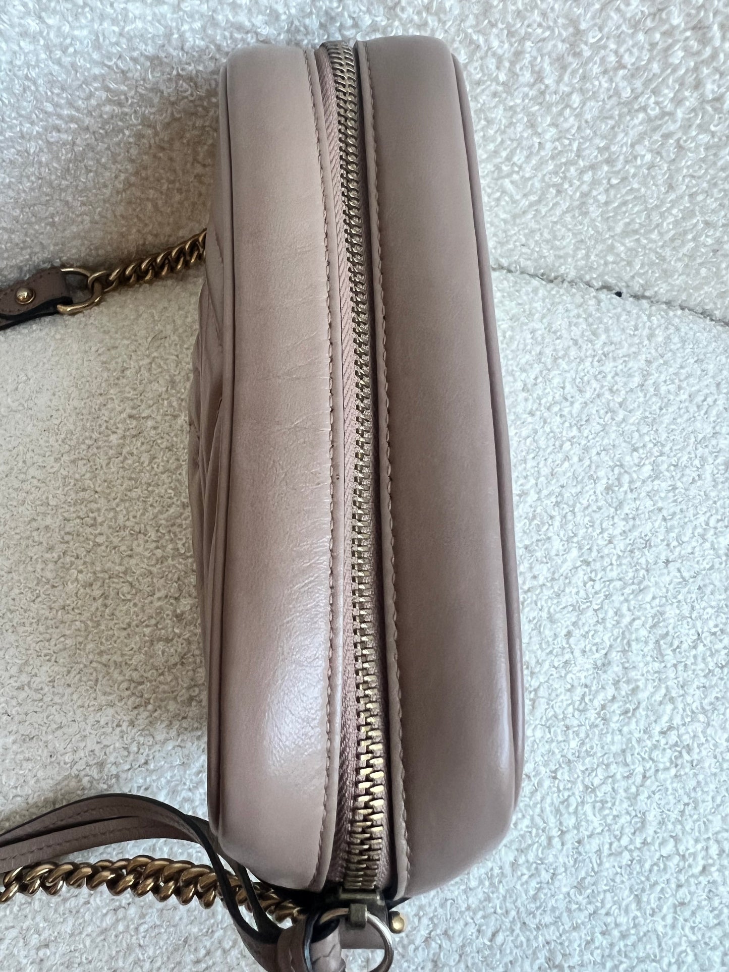 Gucci GG Dusty Pink Marmont Mini Shoulder Bag (RRP £1,360)