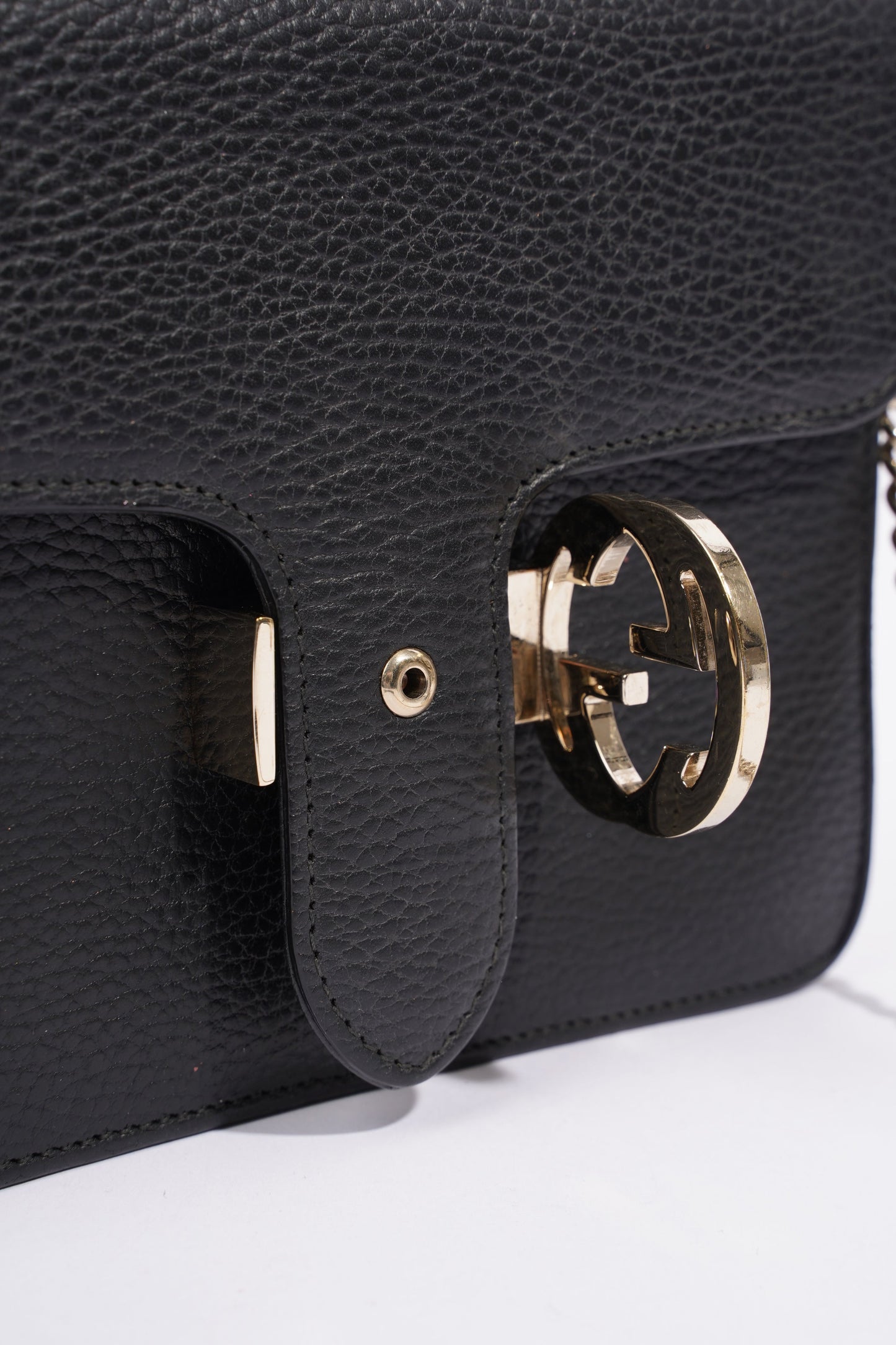 Gucci Interlocking Bag Black Leather Small