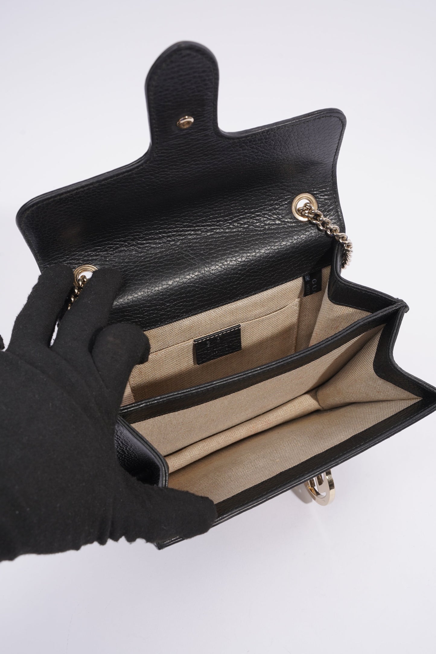 Gucci Interlocking Bag Black Leather Small