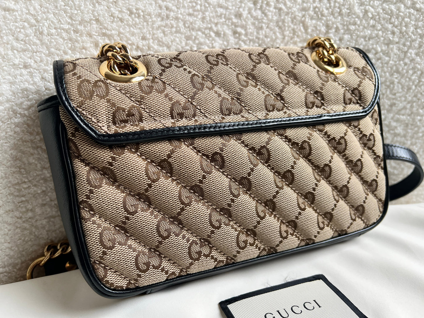 Gucci GG Beige Marmont Mini Shoulder Bag (RRP £1,470)