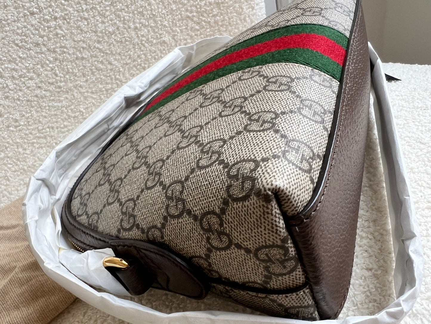 Gucci Ophidia GG Supreme Rounded Top Shoulder Bag (RRP £1,380)