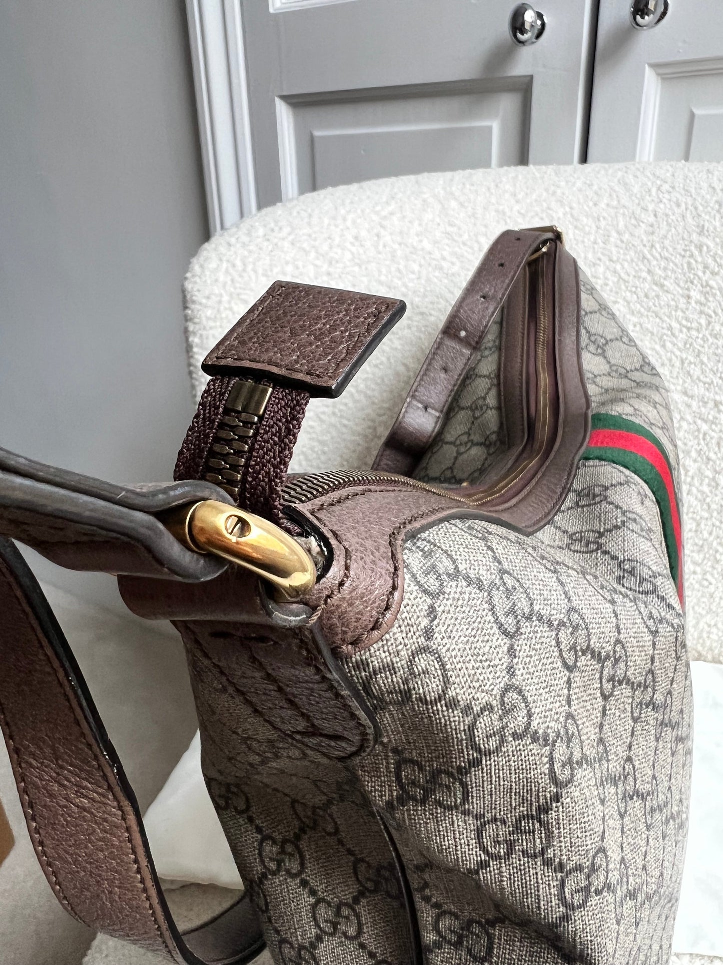 Gucci GG Supreme Ophidia Large Shoulder Bag (RRP £1090)
