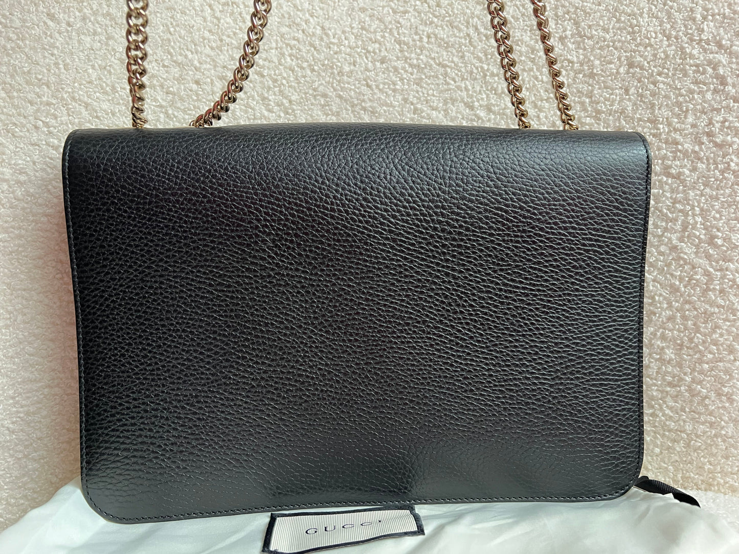 Gucci Interlocking GG Black Medium Shoulder Bag