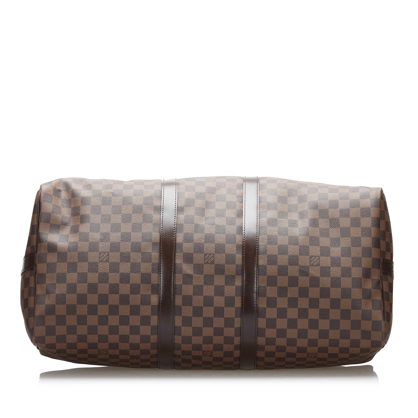 LOUIS VUITTON Damier Ebene Keepall Bandouliere 55 Brown
