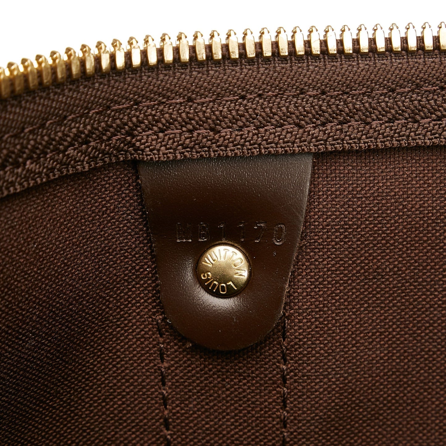 LOUIS VUITTON Damier Ebene Keepall Bandouliere 55 Brown