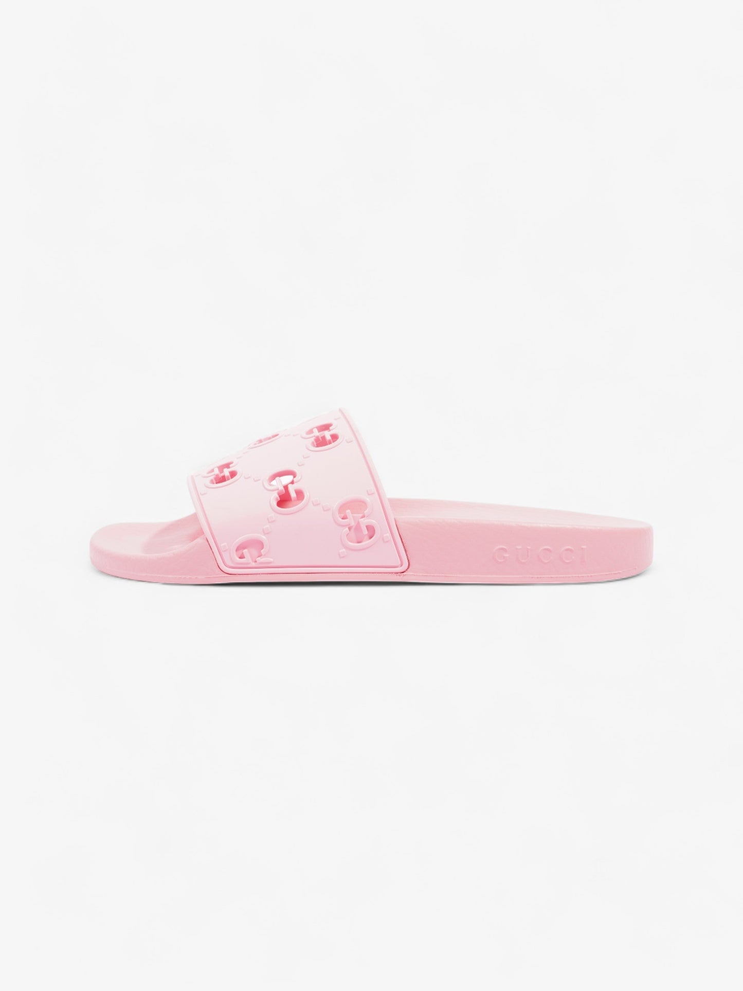 Gucci GG Slides Pink Rubber EU 38 UK 5